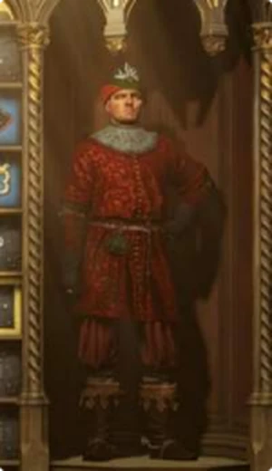 Отаман, в бою: комплект надет на персонажа в окне инвентаря Kingdom Come: Deliverance II
